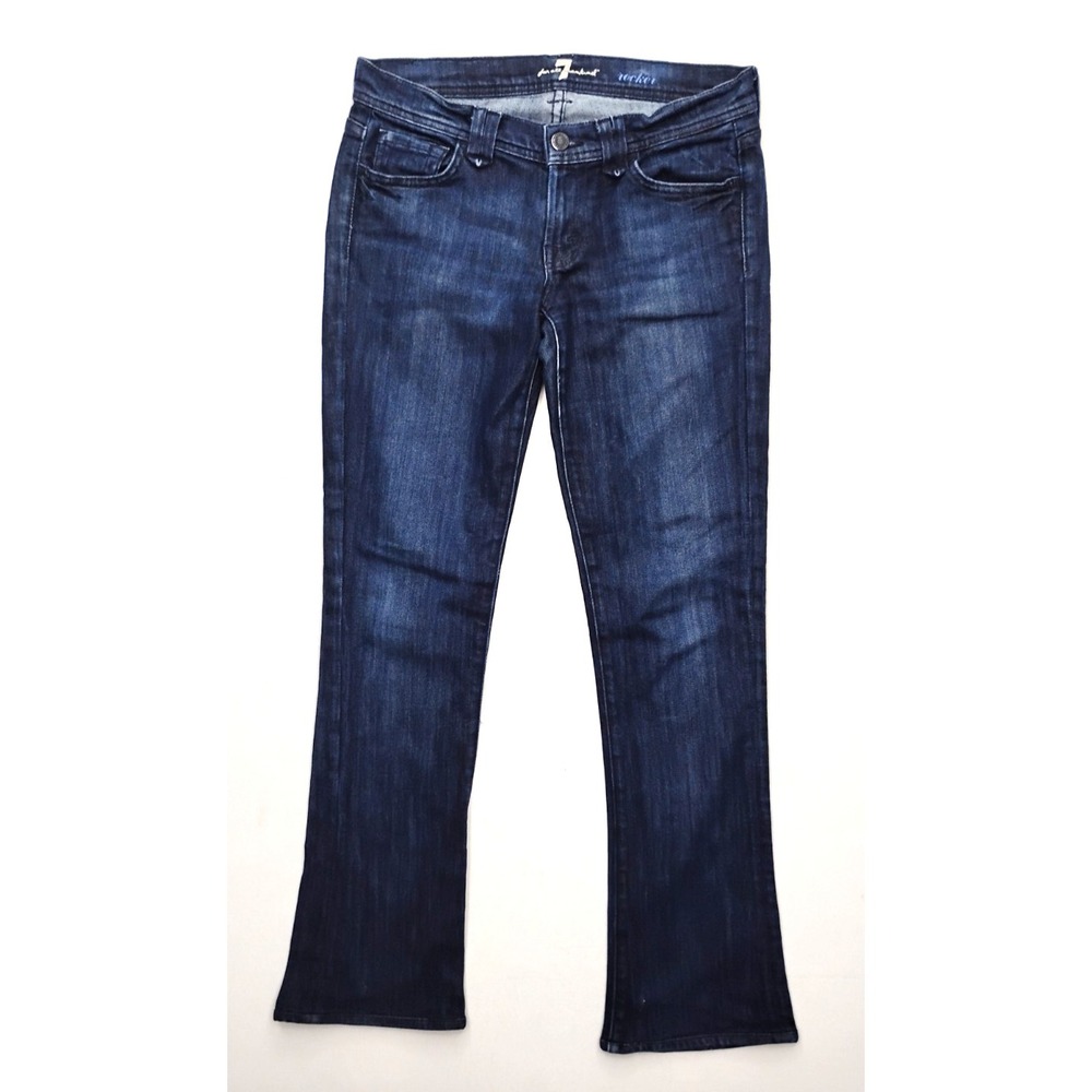 7 For all Mankind‎ Y2K The Rocker Low Rise Bootcut Jeans Women's 27 Flare Denim